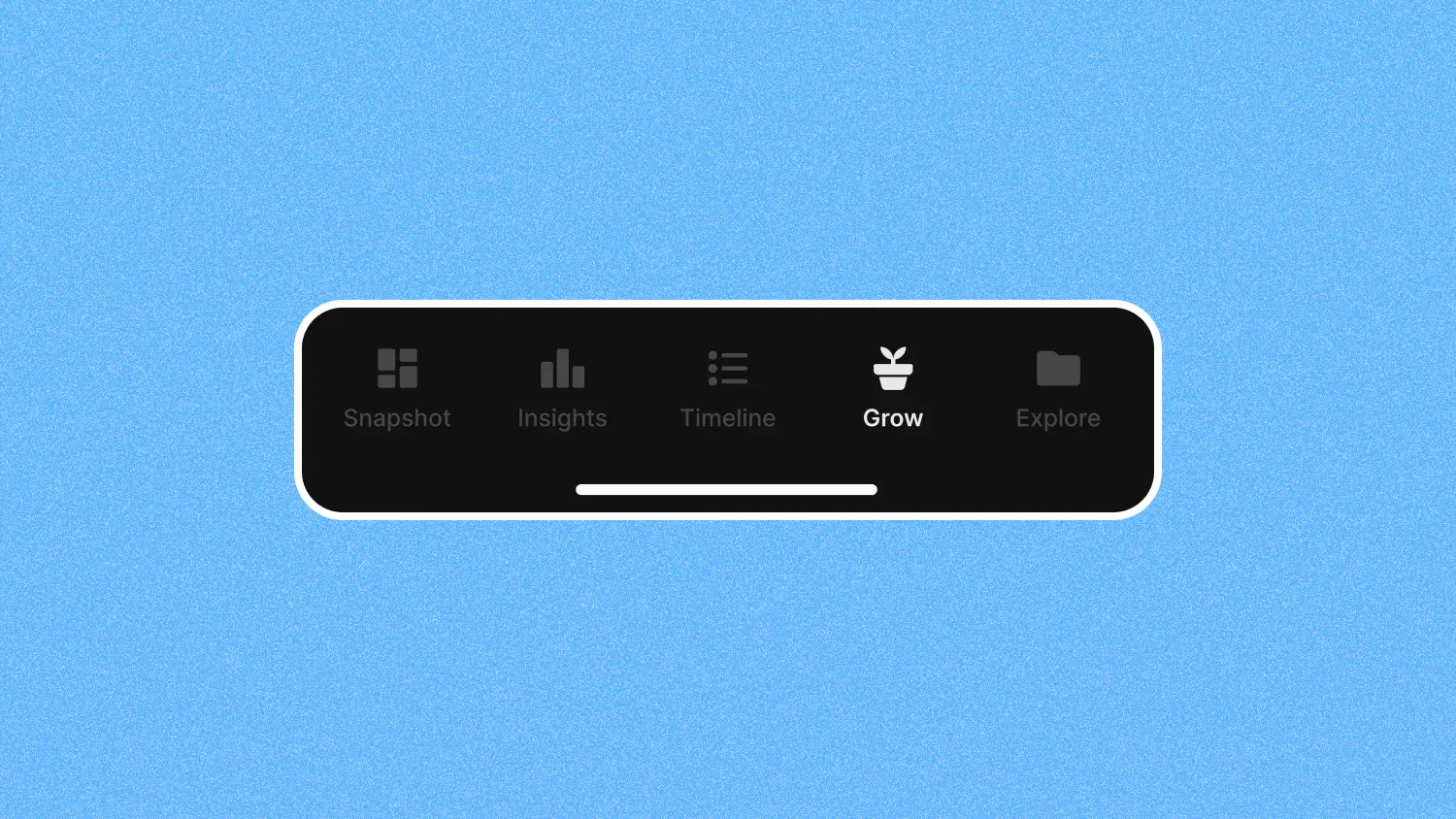 The new Grow tab in the bottom navigation