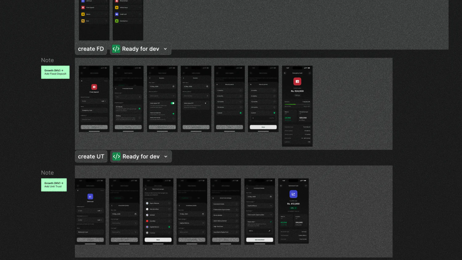 Planning the Grow tab, flow by flow